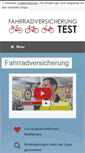 Mobile Screenshot of fahrradversicherung-test.com