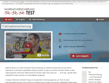 Tablet Screenshot of fahrradversicherung-test.com